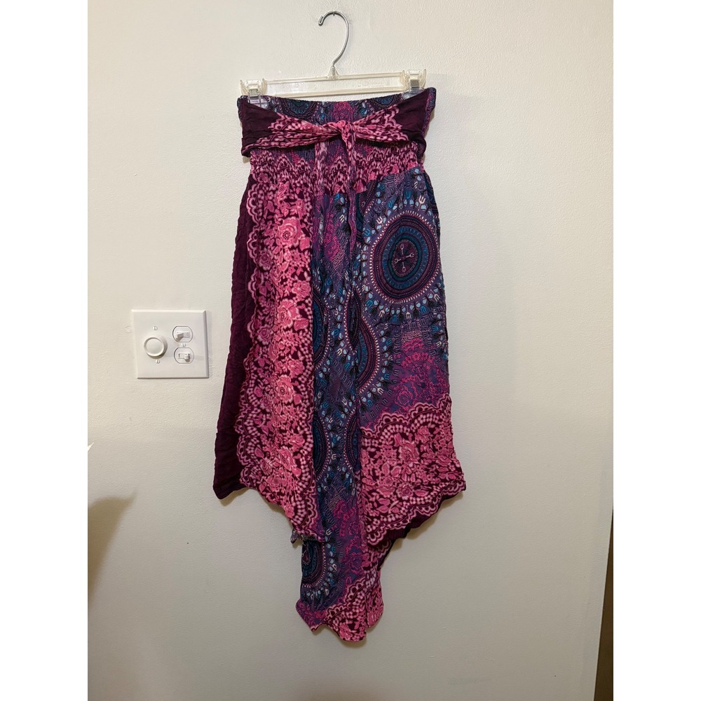 Bangkok Pants Mandala Boho Midi Skirt Size XL